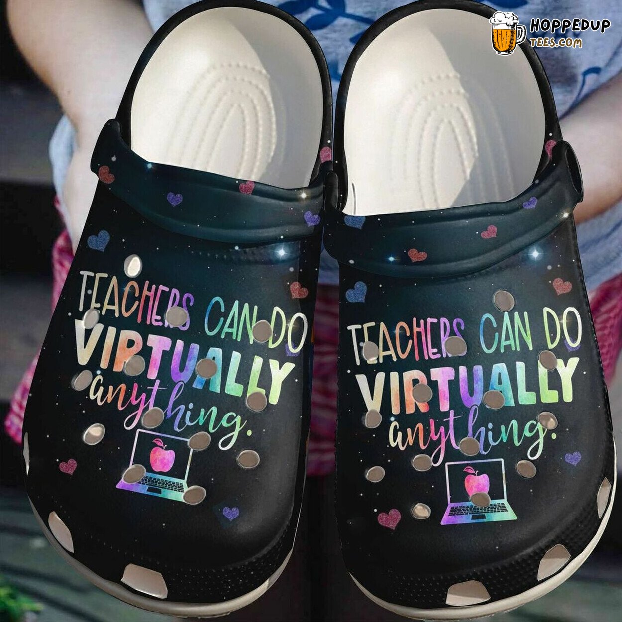 Teachers Can Do Virtually Anything Themed Comfortable Clogs Shoes