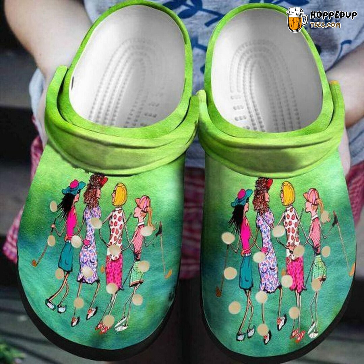 Team Golf Lovers Personalized Comfortable Unique Design Rubber Clog Shoes