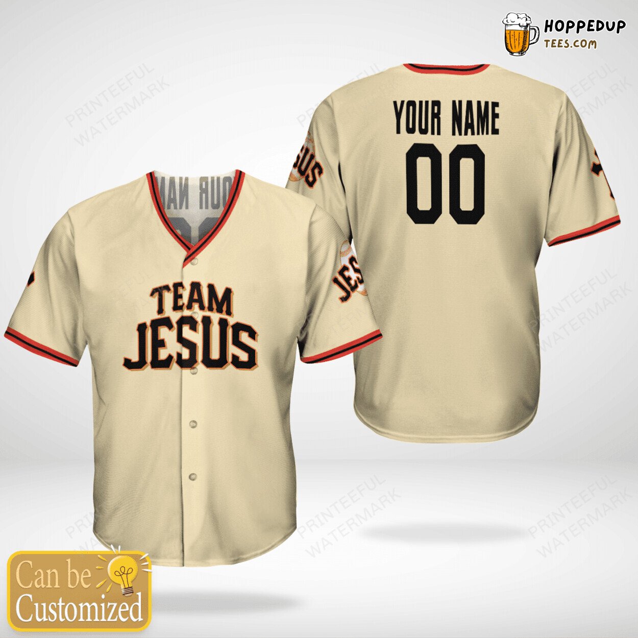Team Jesus Inspired Unique Baseball Jersey Personalized Distinctive Style