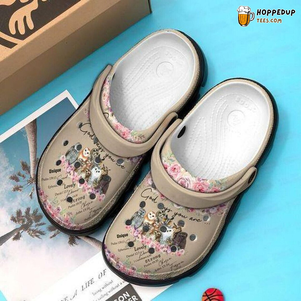 Team Owl Flower Personalized 6 Themed Rubber Clog Shoes Comfort
