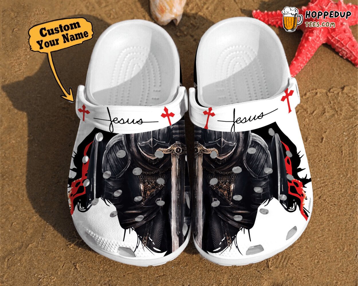 Templar Knight Jesus Christ Birthday Gift Classic Comfortable Clogs