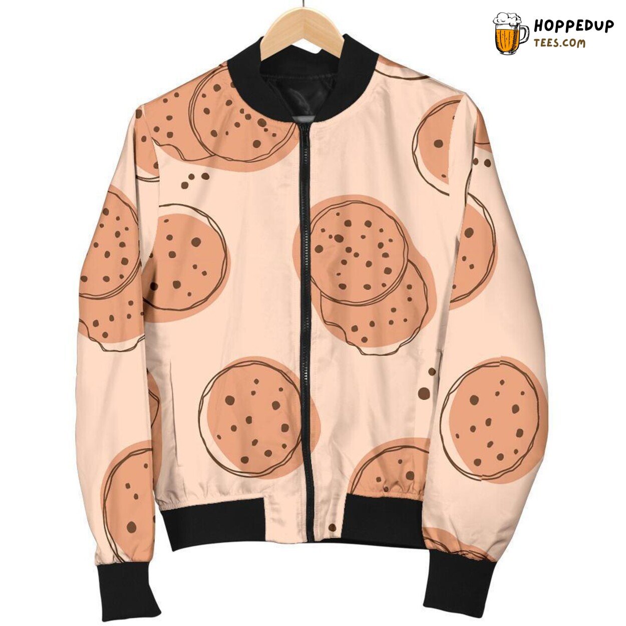 Tempting Biscuit Cookie Delight Men’s Bomber Jacket Unique Pattern Design