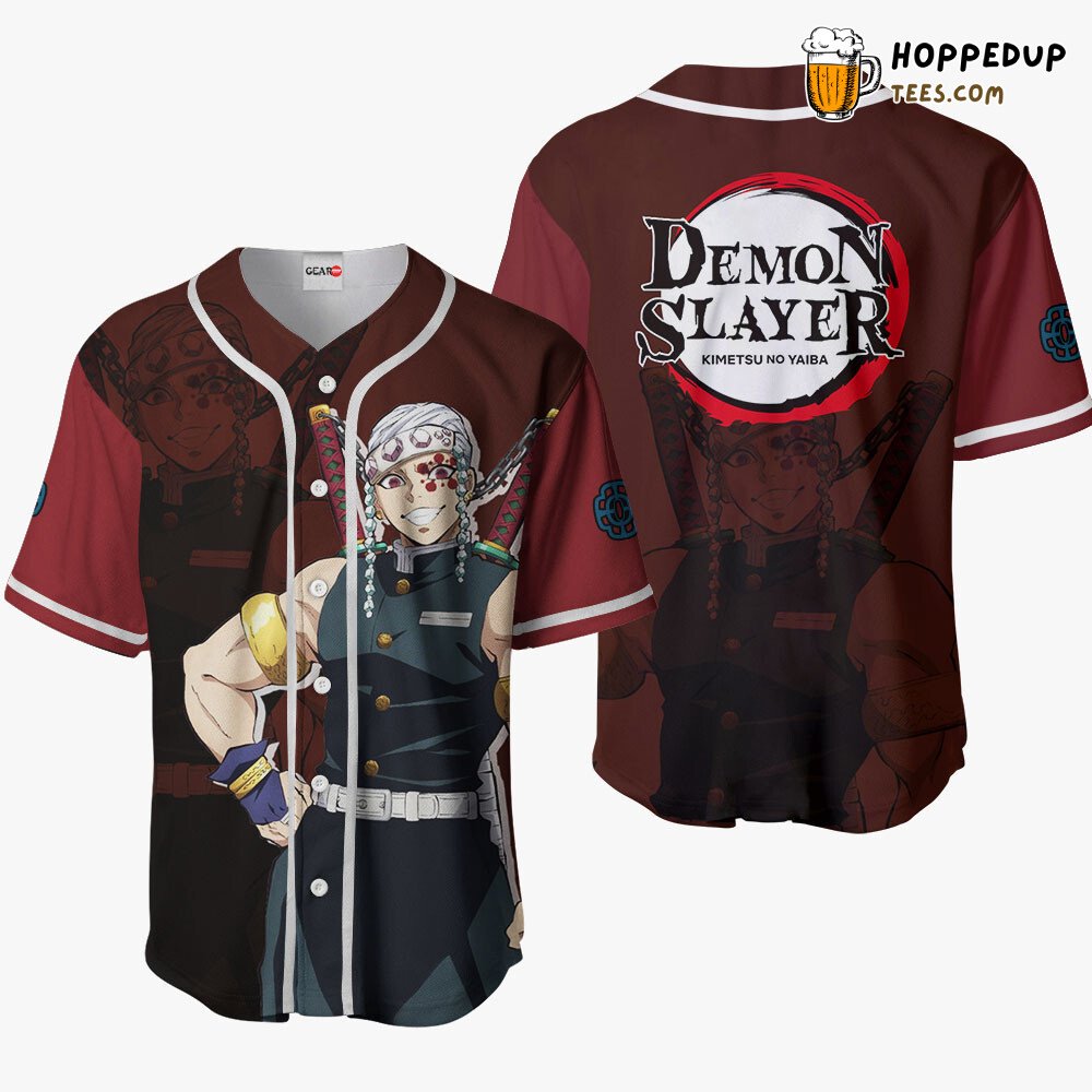 Tengen Uzui Unique Collection Anime Baseball Jersey Distinctive Design Tengen Uzui Unique Collection Anime Baseball Jersey Distinctive Design