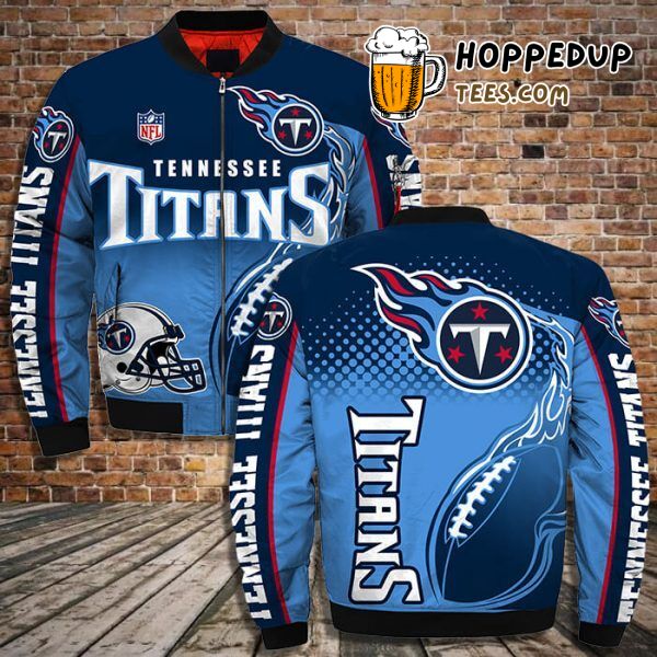 Tennessee Titans 3D Printful Bomber Jacket First Edition Design Sporty Look