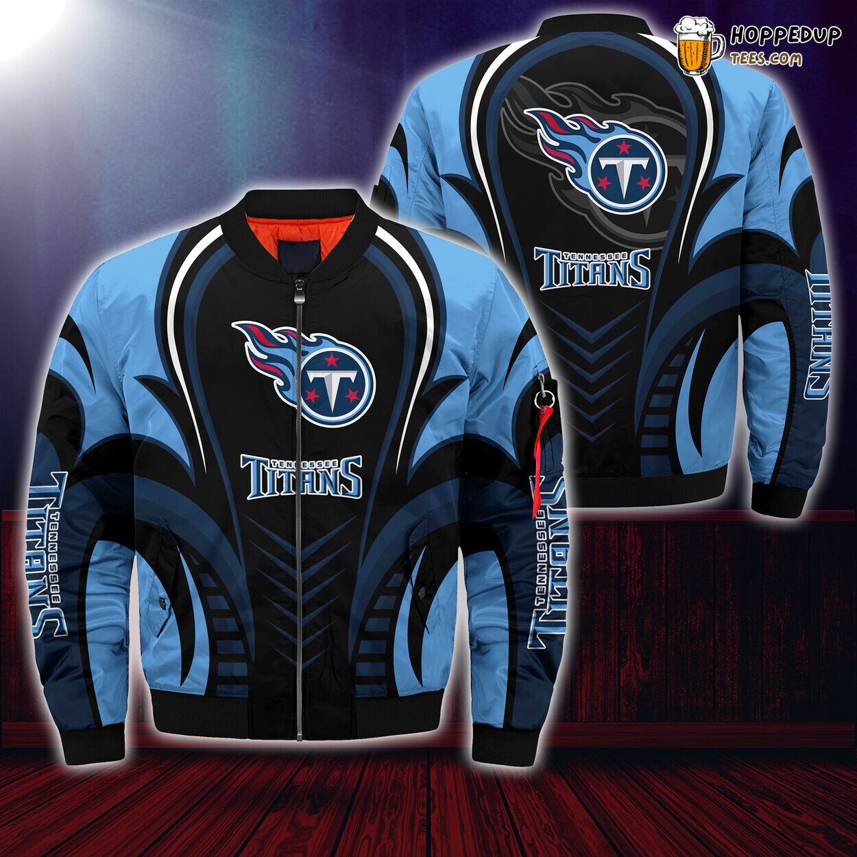 Tennessee Titans NFL Elite Seasonal Bomber Jacket Collection Design