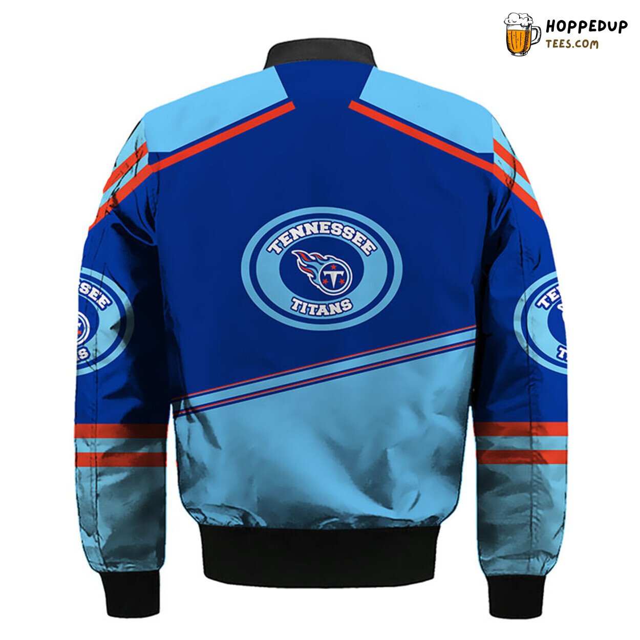 Tennessee Titans NFL Unique White Blue Bomber Jacket Look