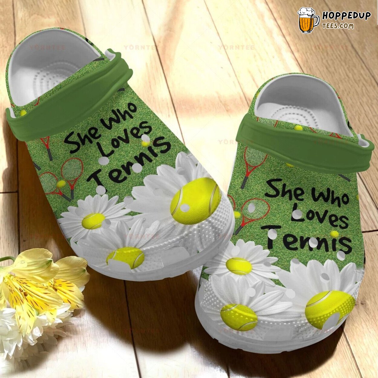 Tennis Lover Gift She Who Loves Tennis Comfortable Rubber Clogs