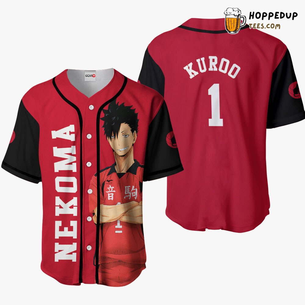 Tetsurou Kuroo Unique Anime Design Collection Baseball Jersey Distinctive Tetsurou Kuroo Unique Anime Design Collection Baseball Jersey Distinctive