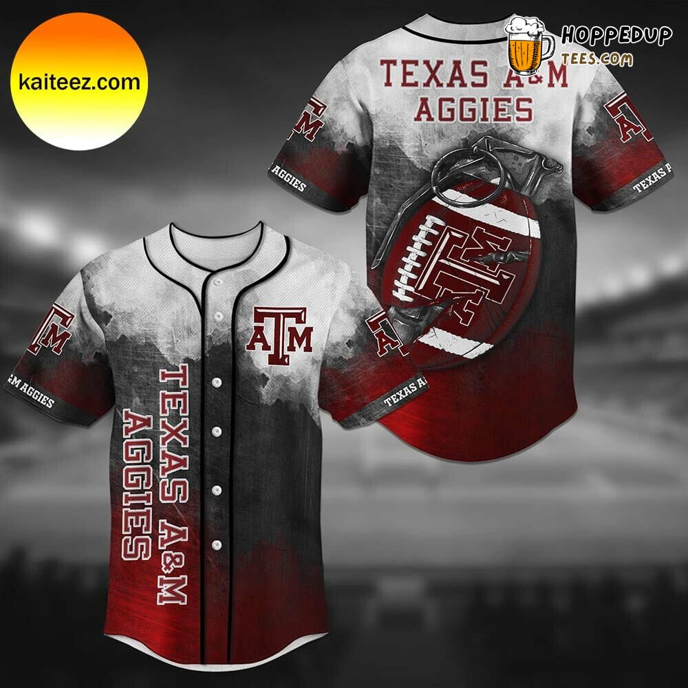 Texas A&M Aggies Maroon White Classic Baseball Jersey Unisex Team Spirit
