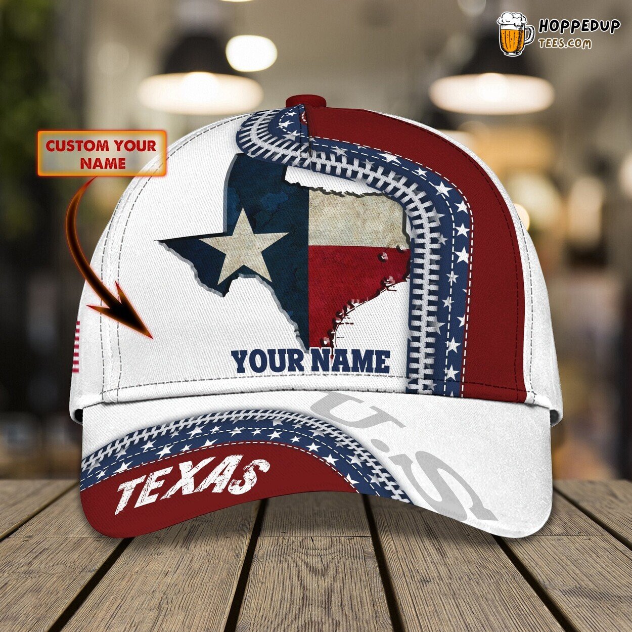 Texas Classic 3D Cap Unique Personalized Name Design Elegant Styling