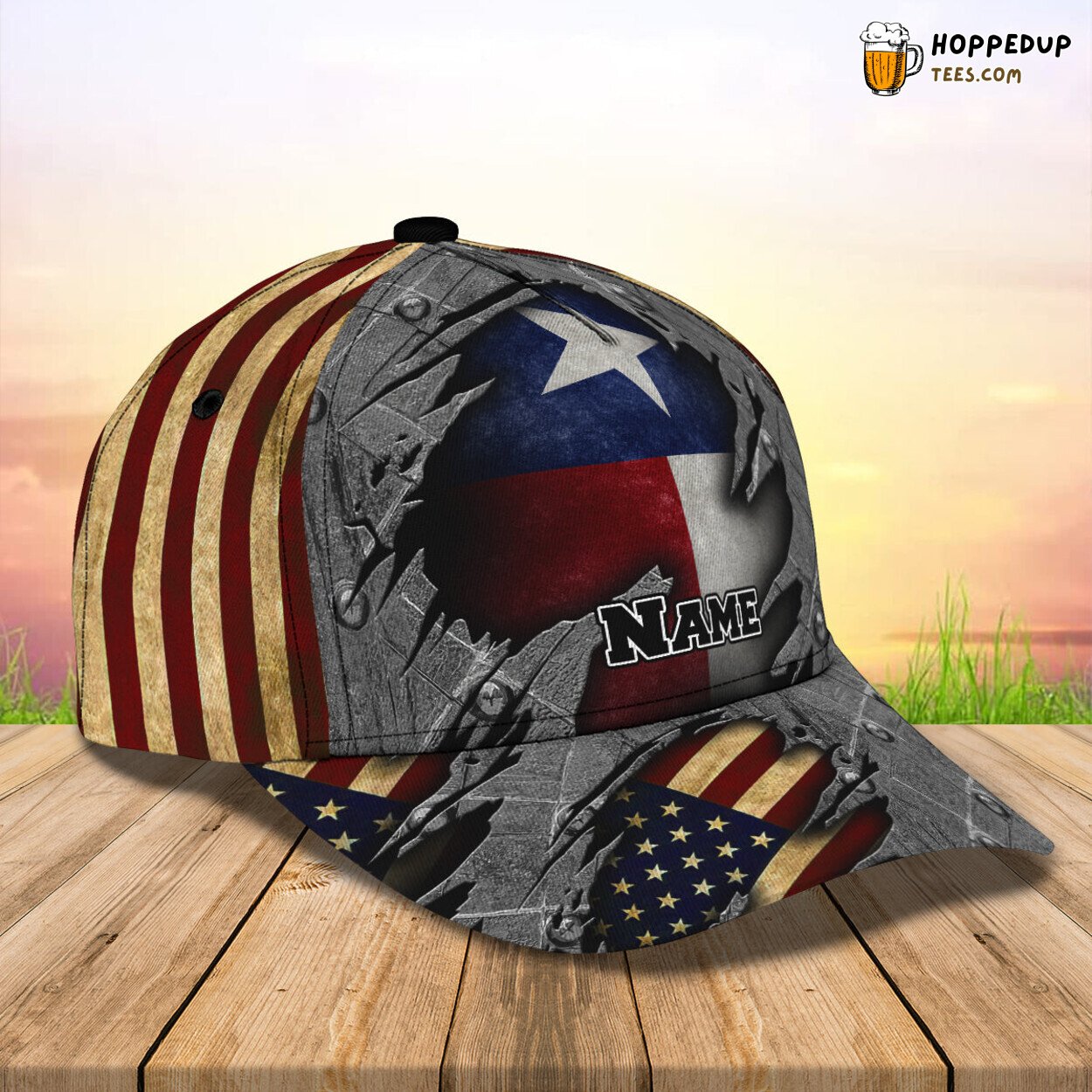 Texas Flag 3D Classic Cap Personalized Unique Design Name Edition