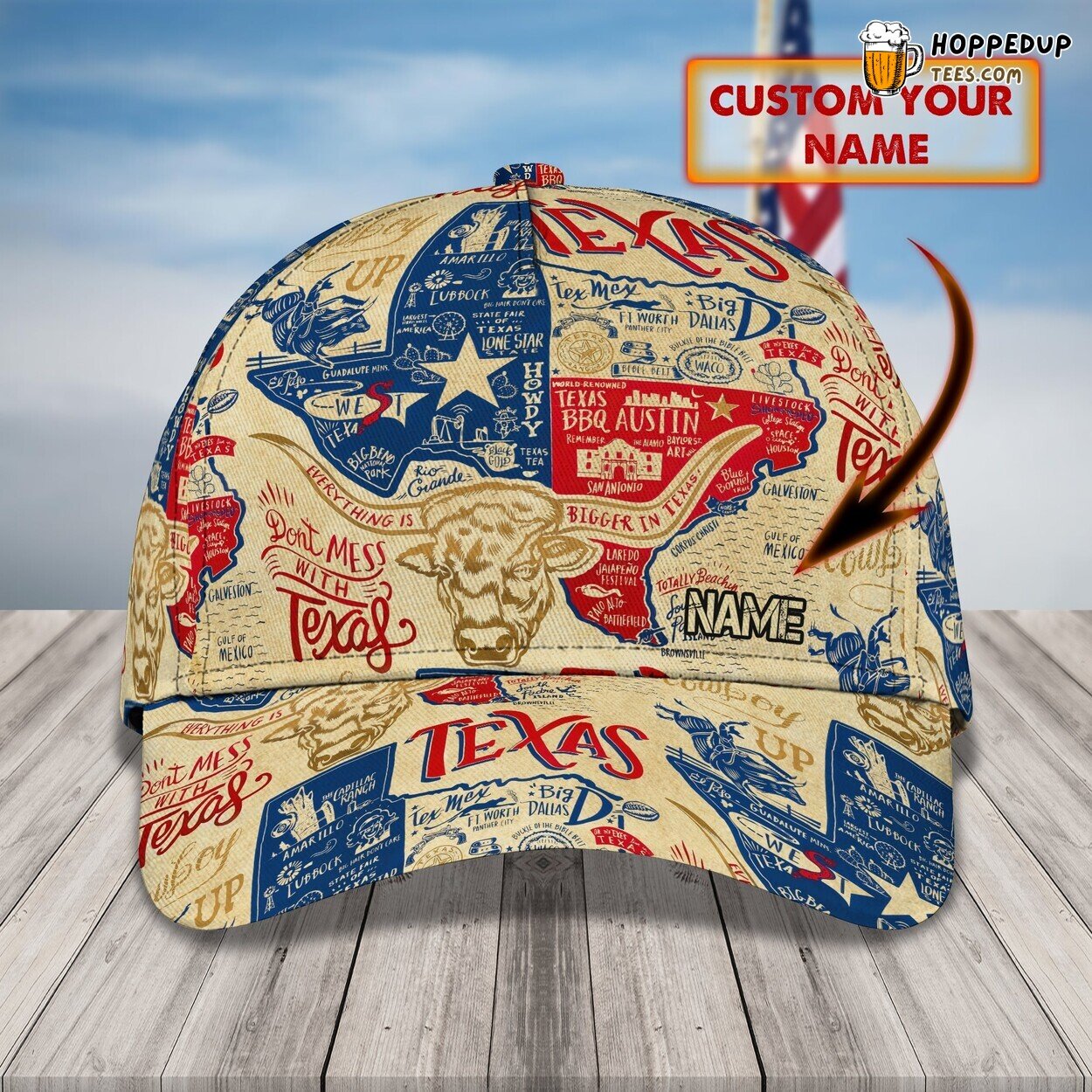 Texas Heartland Spirit 3D Classic Cap Personalized Unique Design