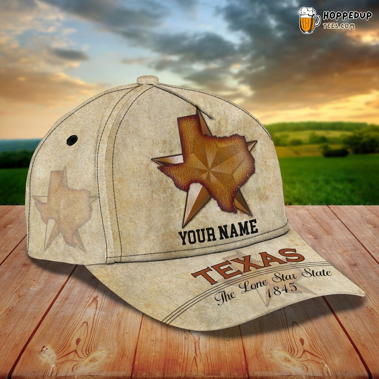 Texas Lakes Calmness 3D Classic Cap Personalized Unique Design Edition