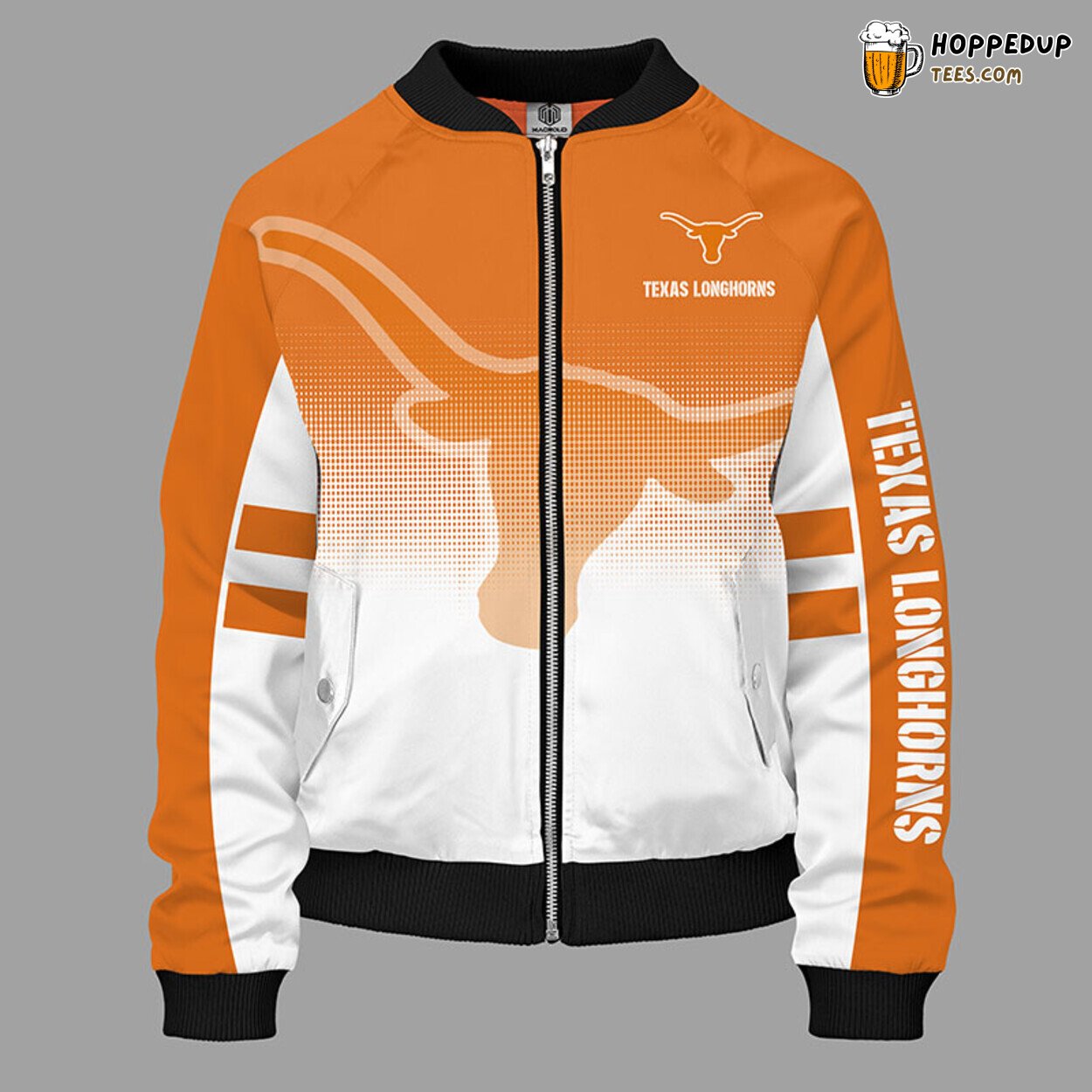 Texas Longhorns NCAA Classic Orange Premium Bomber Jacket Design