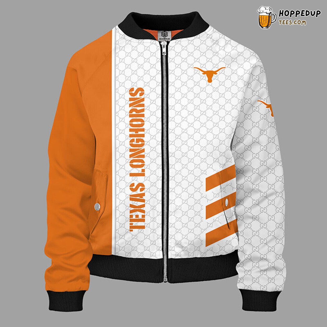 Texas Longhorns NCAA Orange Premium Unisex Bomber Jacket Design
