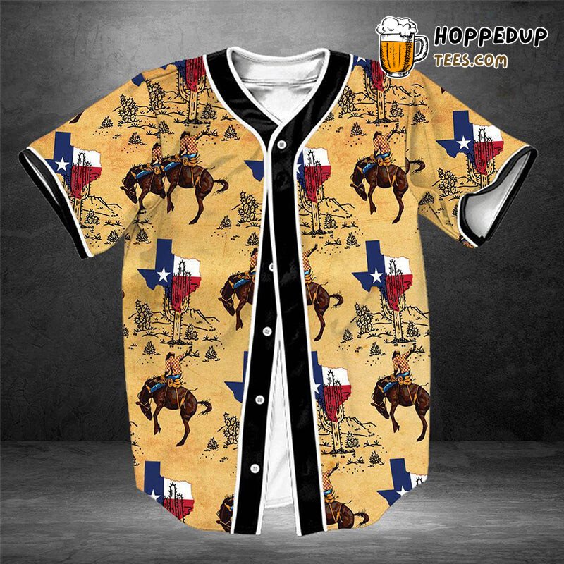 Texas Love Rodeo Baseball Tee Jersey Shirt Printed 3D