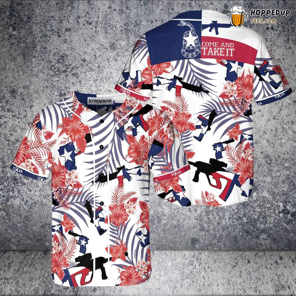 Texas Lover Tropical Baseball Tee Jersey Shirts 3D
