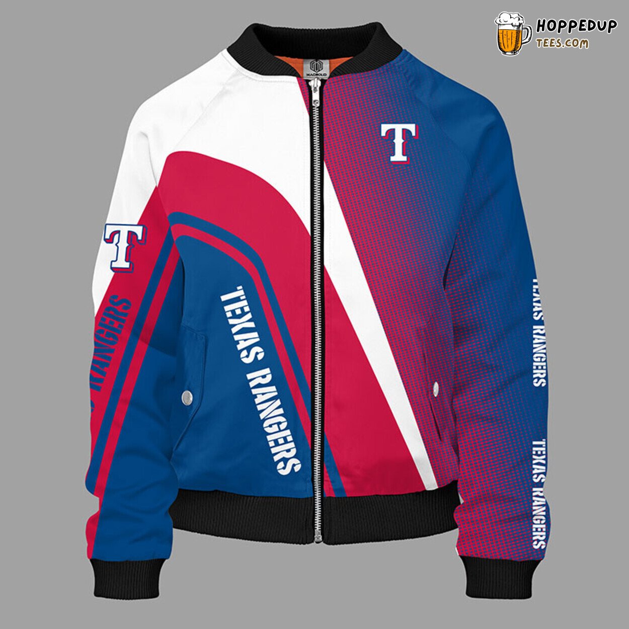 Texas Rangers MLB Unisex Blue Red Bomber Jacket Premium Design
