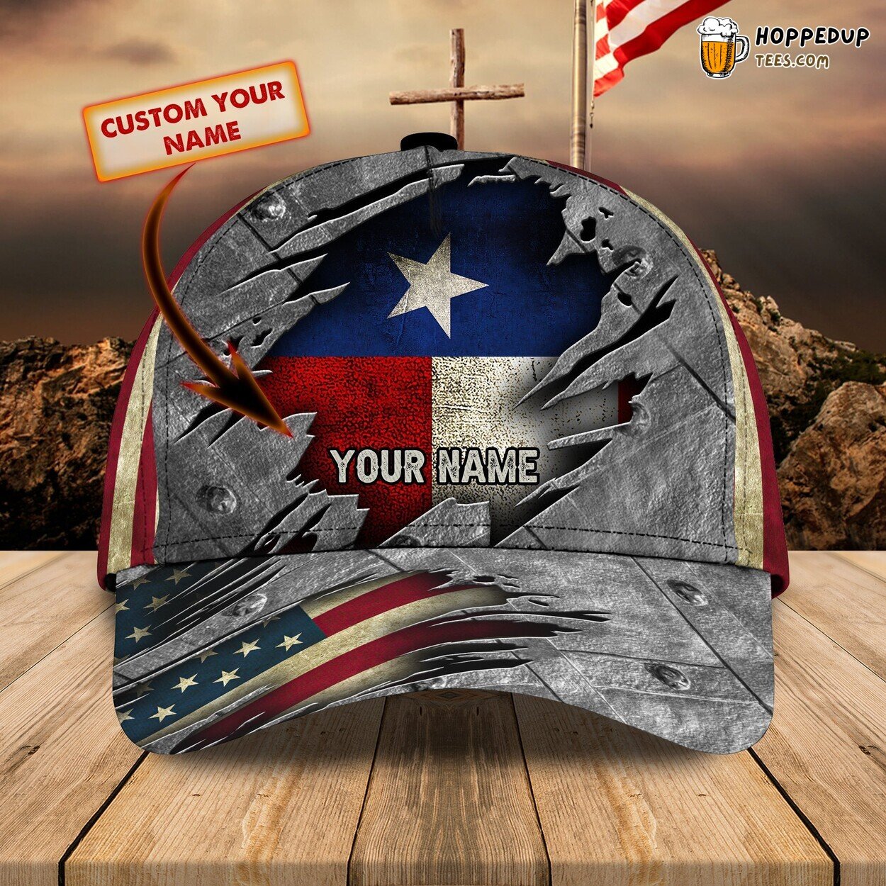 Texas State Classic 3D Cap Personalized Name Unique Authentic Premium Series