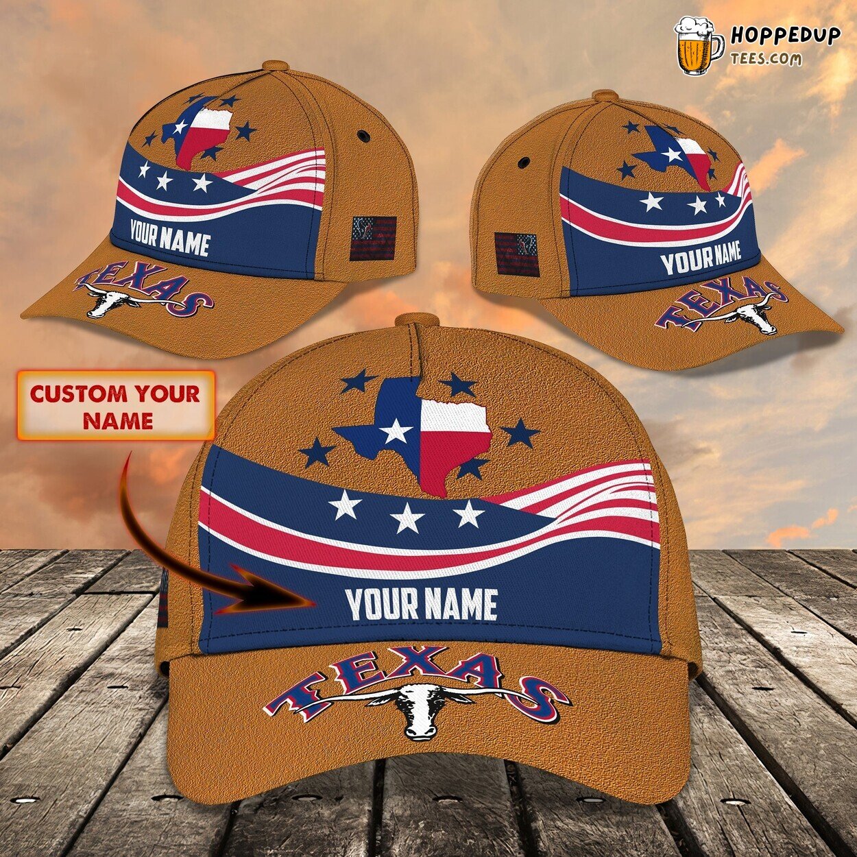 Texas Sunrises Beauty 3D Classic Cap Personalized Unique Design Edition