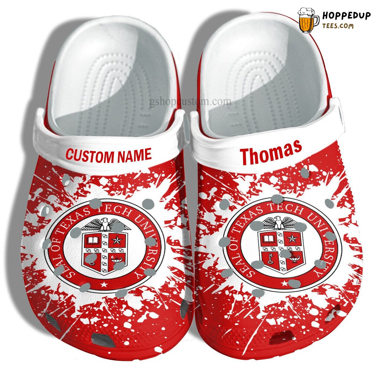 Texas Tech University Custom Graduation Comfortable Clog Shoes