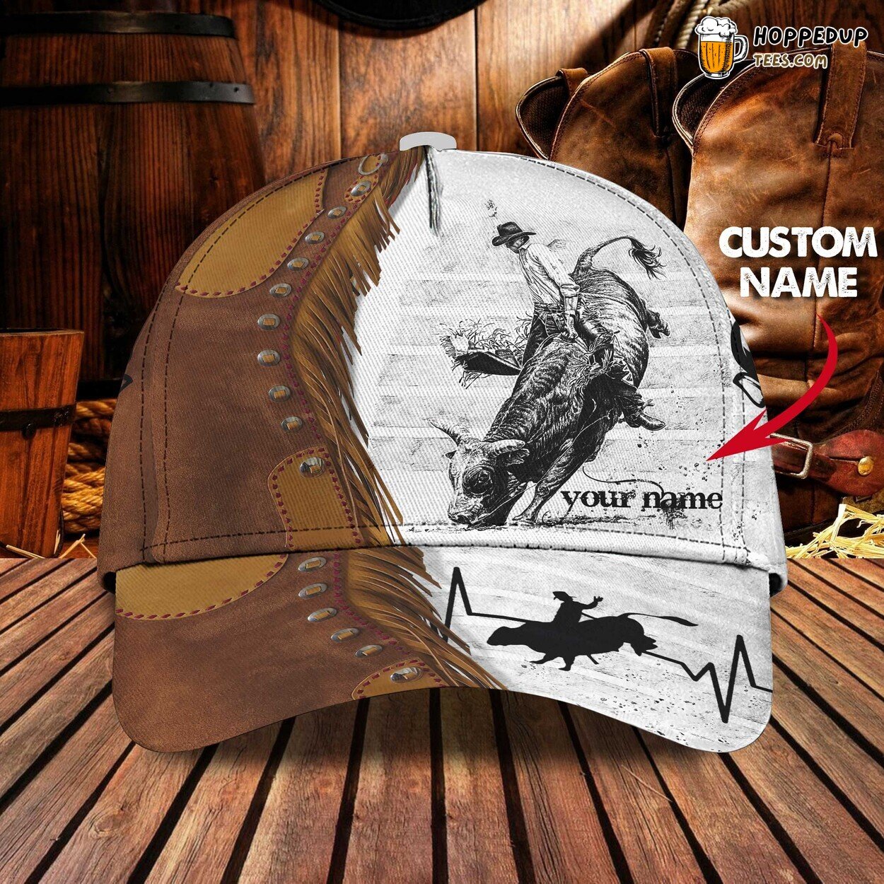 Texas Thrills Showcased in Personalized 3D Classic Cap Bull Riding Valor