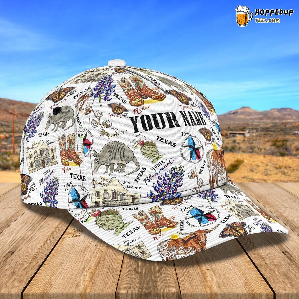 Texas’s Wild Animals 3D Classic Cap Personalized Unique Name Edition