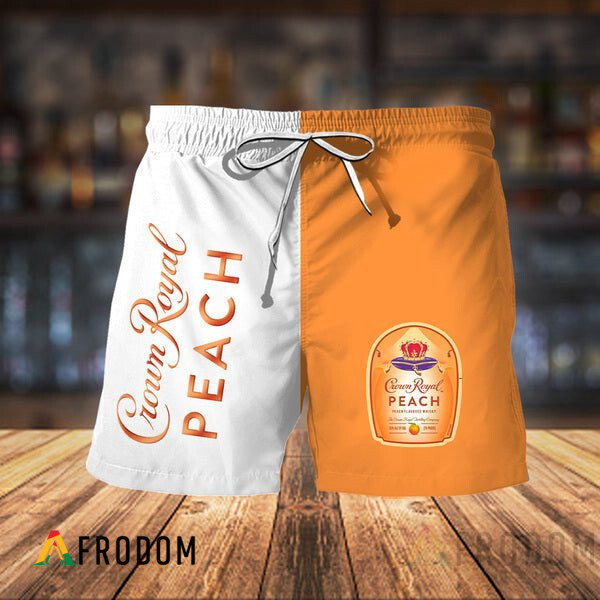 The Best Summer Shorts Crown Royal Peach Hawaiian Shorts HU