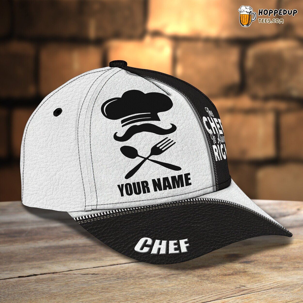 The Chef Knows Best Personalized Classic Cap 3D Unique Culinary Space The Chef Knows Best Personalized Classic Cap 3D Unique Culinary Space