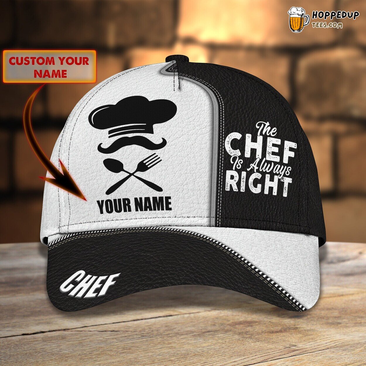The Chef Knows Best Personalized Classic Cap 3D Unique Culinary Space