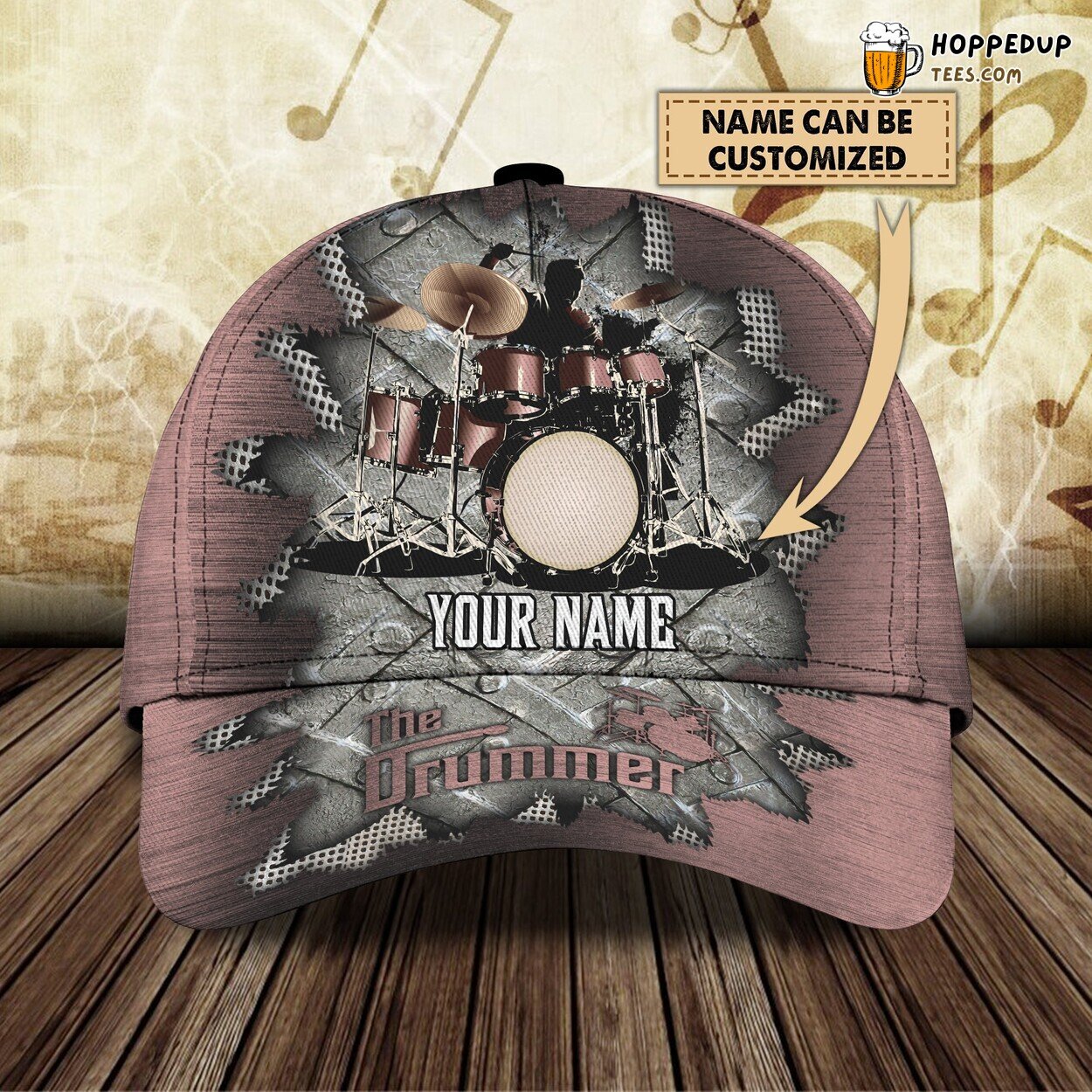 The Drummer’s Choice 3D Classic Cap Personalized Name Unique Design