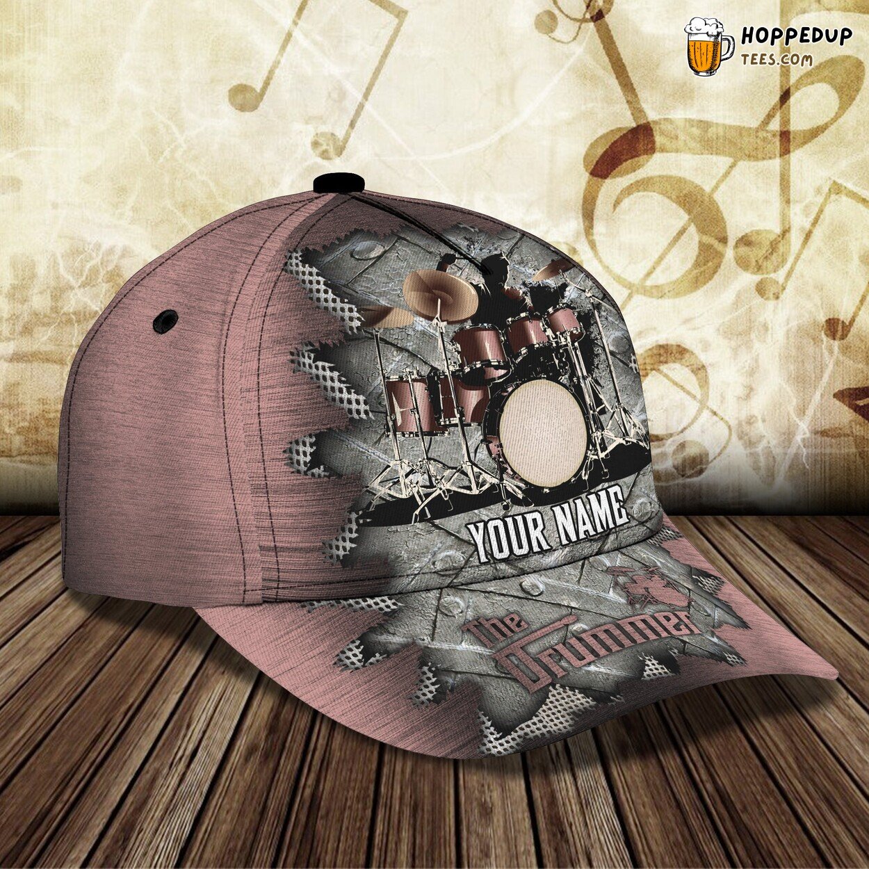 The Drummer’s Choice 3D Classic Cap Personalized Name Unique Design