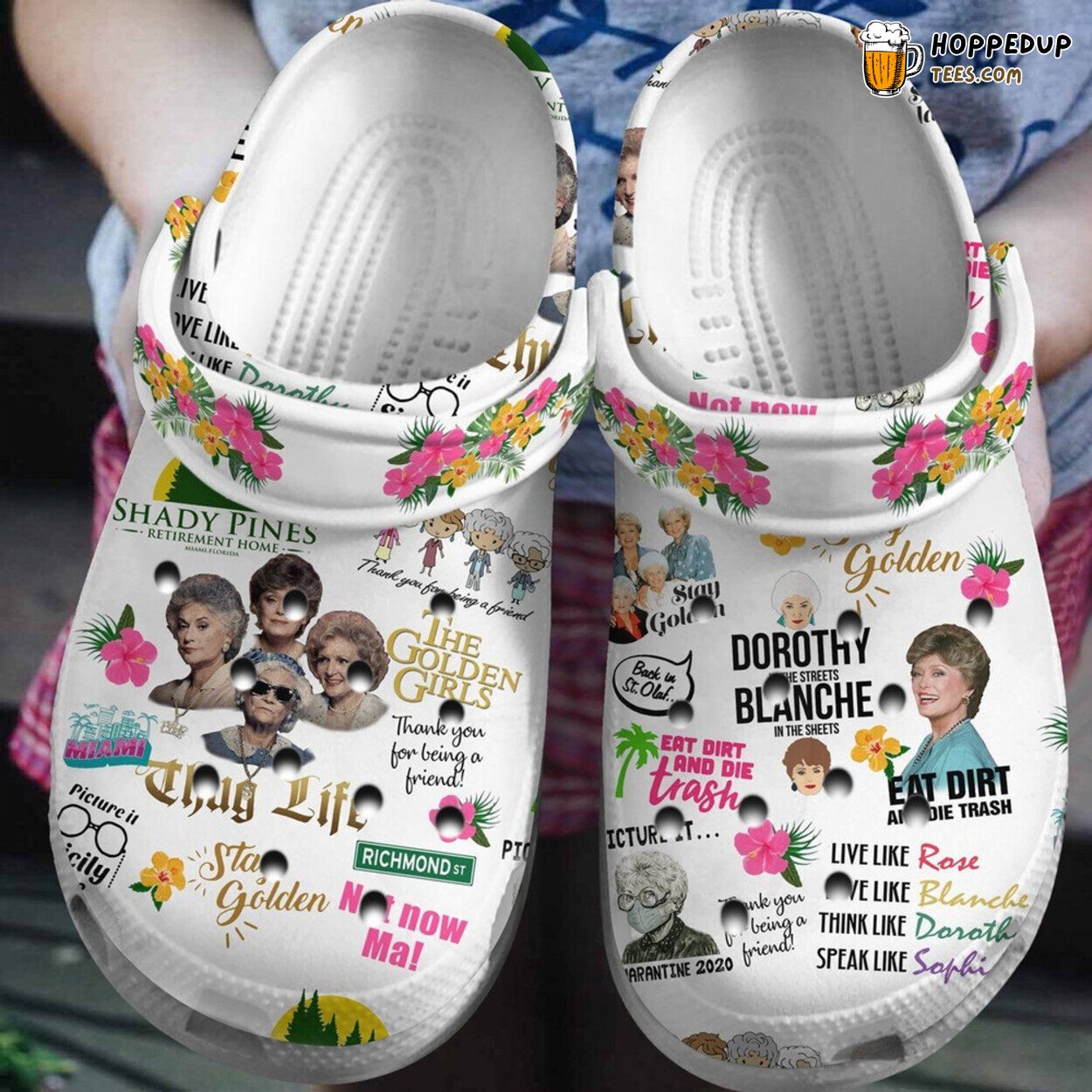The Golden Gift Classic Water Rubber Clog Shoes Comfy Footwear for Fans