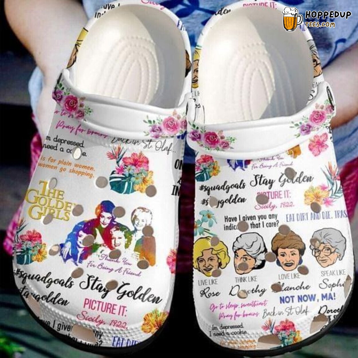 The Golden Girls No30 Theme Comfortable Unique Stylish Design Clogs
