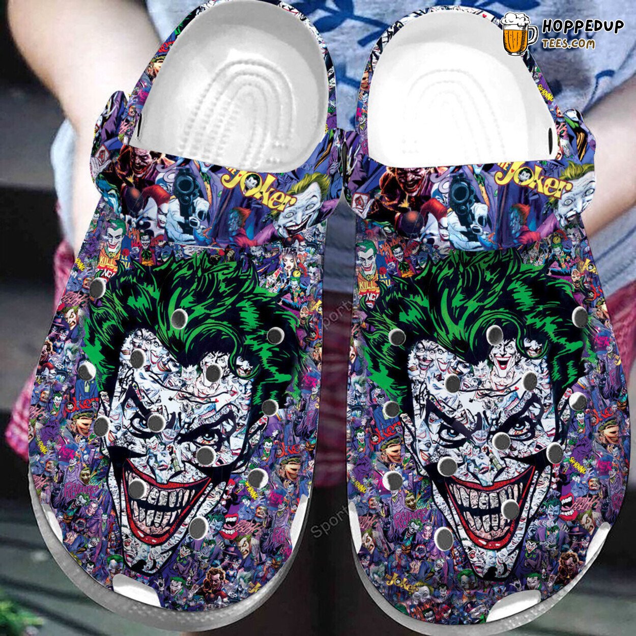 The Joker Inspired Themed Comfortable Unique Classic Clogs Shoes