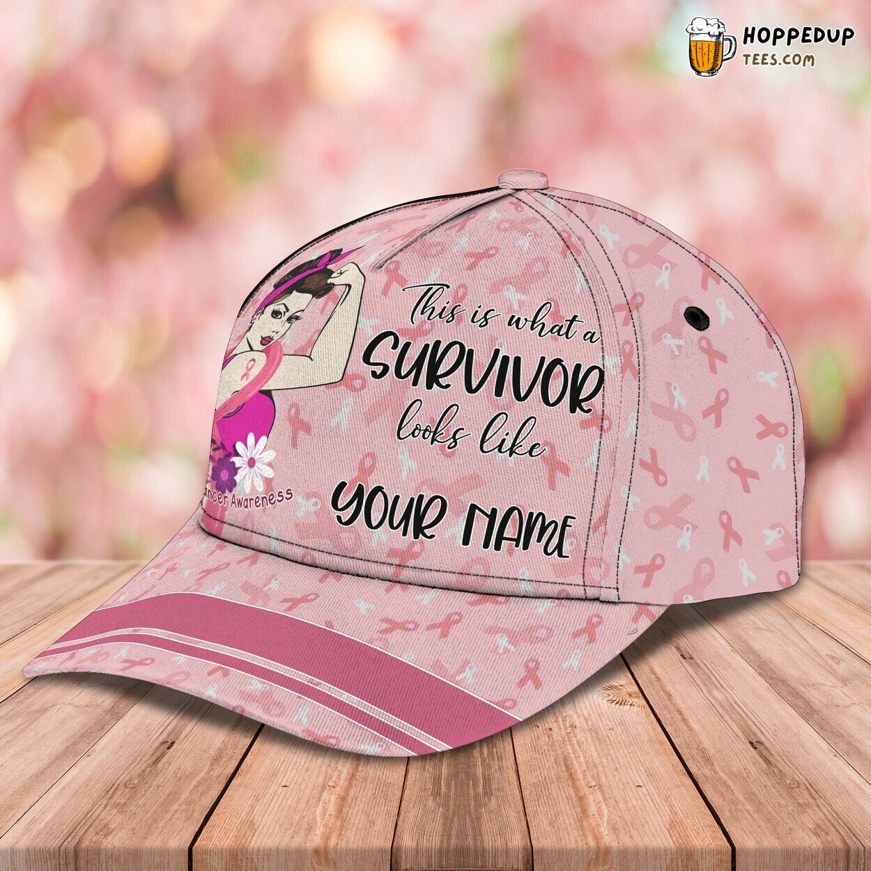 The Look of a Survivor 3D Classic Cap Personalized Unique Design Name The Look of a Survivor 3D Classic Cap Personalized Unique Design Name