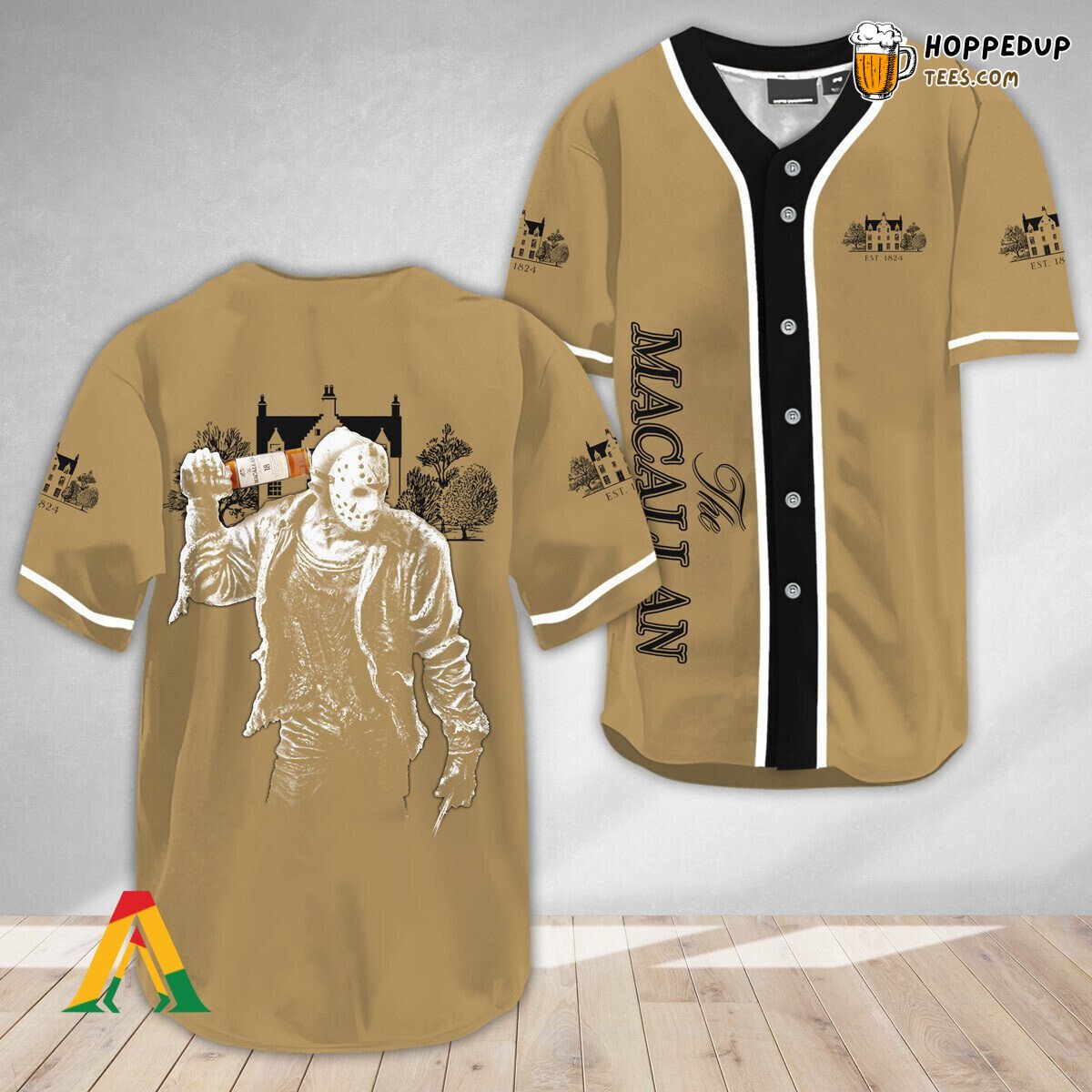 The Macallan Whiskey Jason Voorhees Horror Unique Baseball Jersey