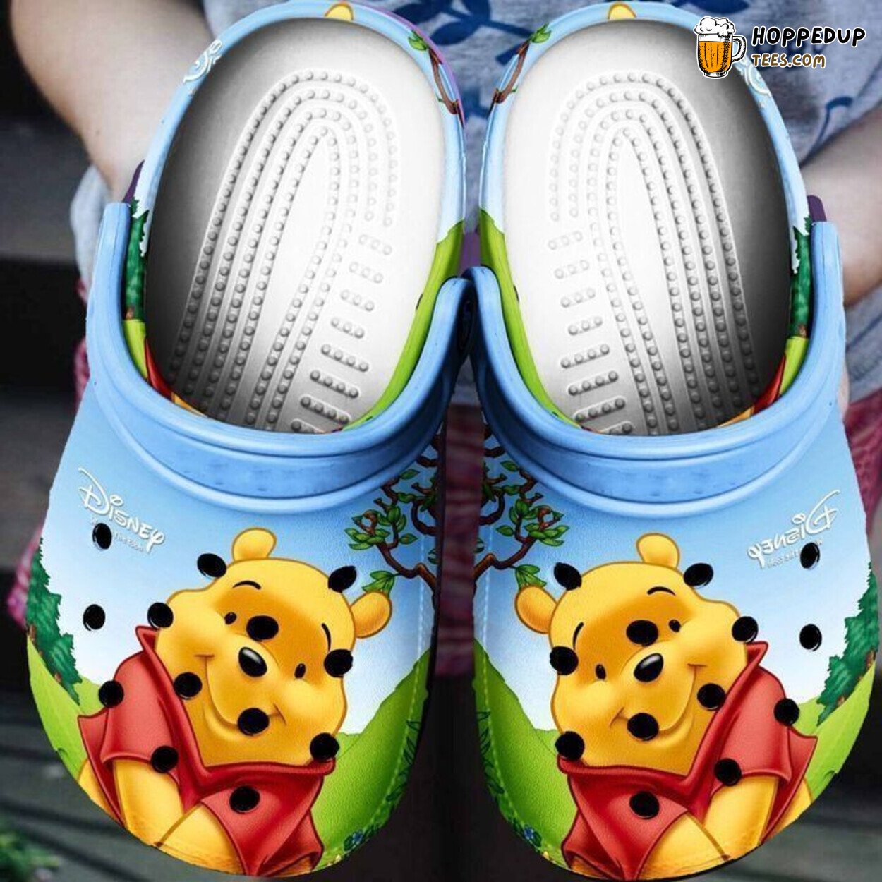 The Pooh Cartoon Themed Clog Shoes Unique Animation Fans Comfort Gift