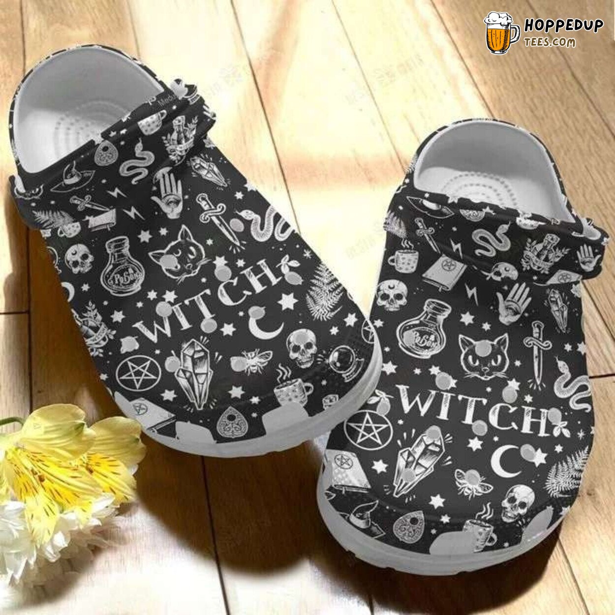 The Witch Halloween Themed Comfortable Unique Clogs Shoes Design