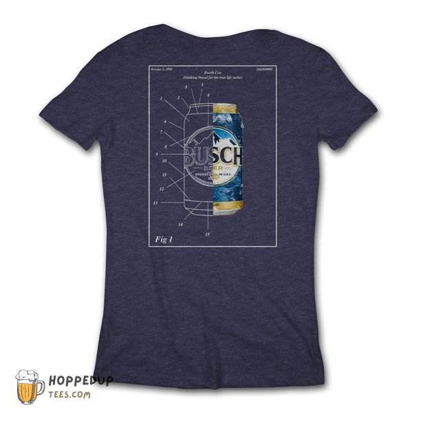 Thechive Busch Blueprint Beer Graphic T shirt