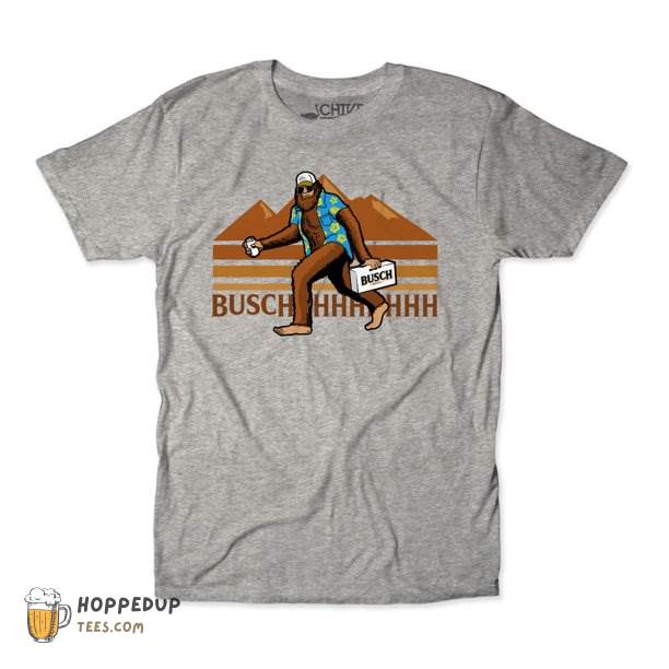 Thechive Busch Sasquatch Bigfoot Funny Custom T-Shirt