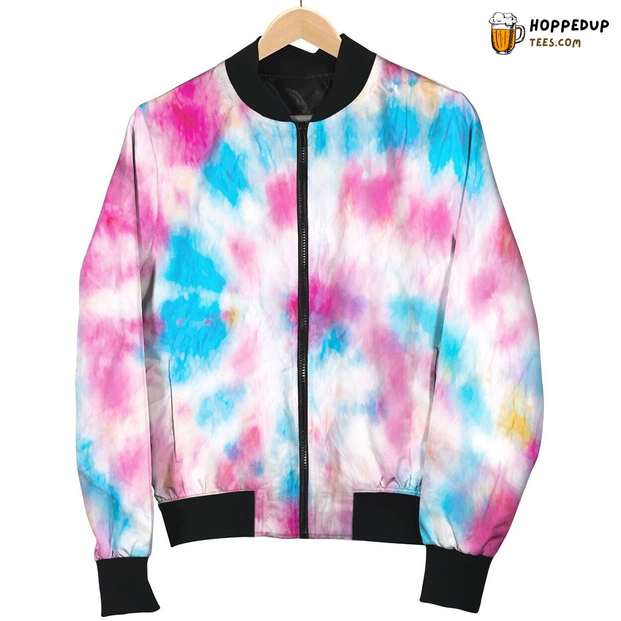 Tie Dye Blue Pink Baby Bomber Jacket