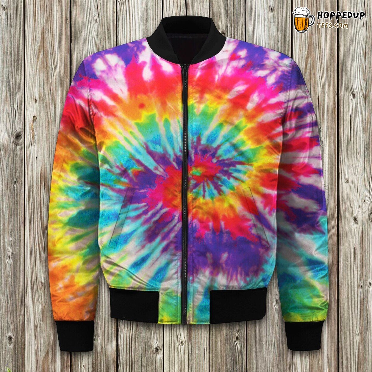 Tie Dye Colorful Unique Bomber Jacket