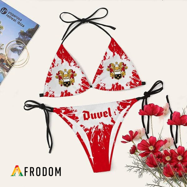 Tie Dye Duvel Beer Triangle Bikini Set Swimsuit HU