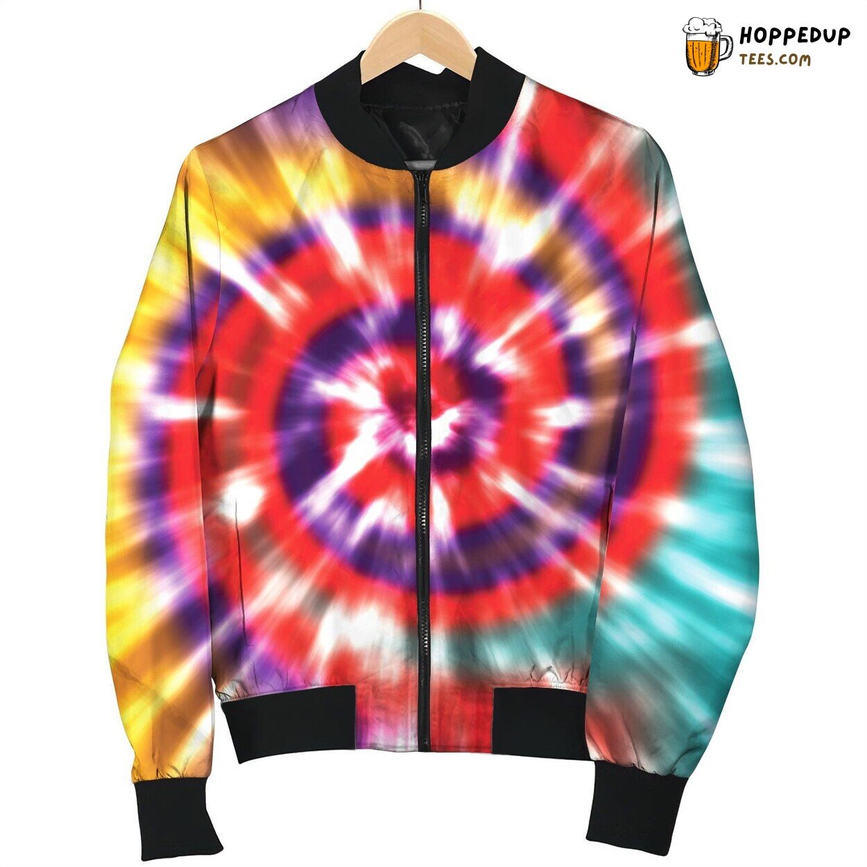 Tie Dye Yellow Sapphire Bomber Jacket