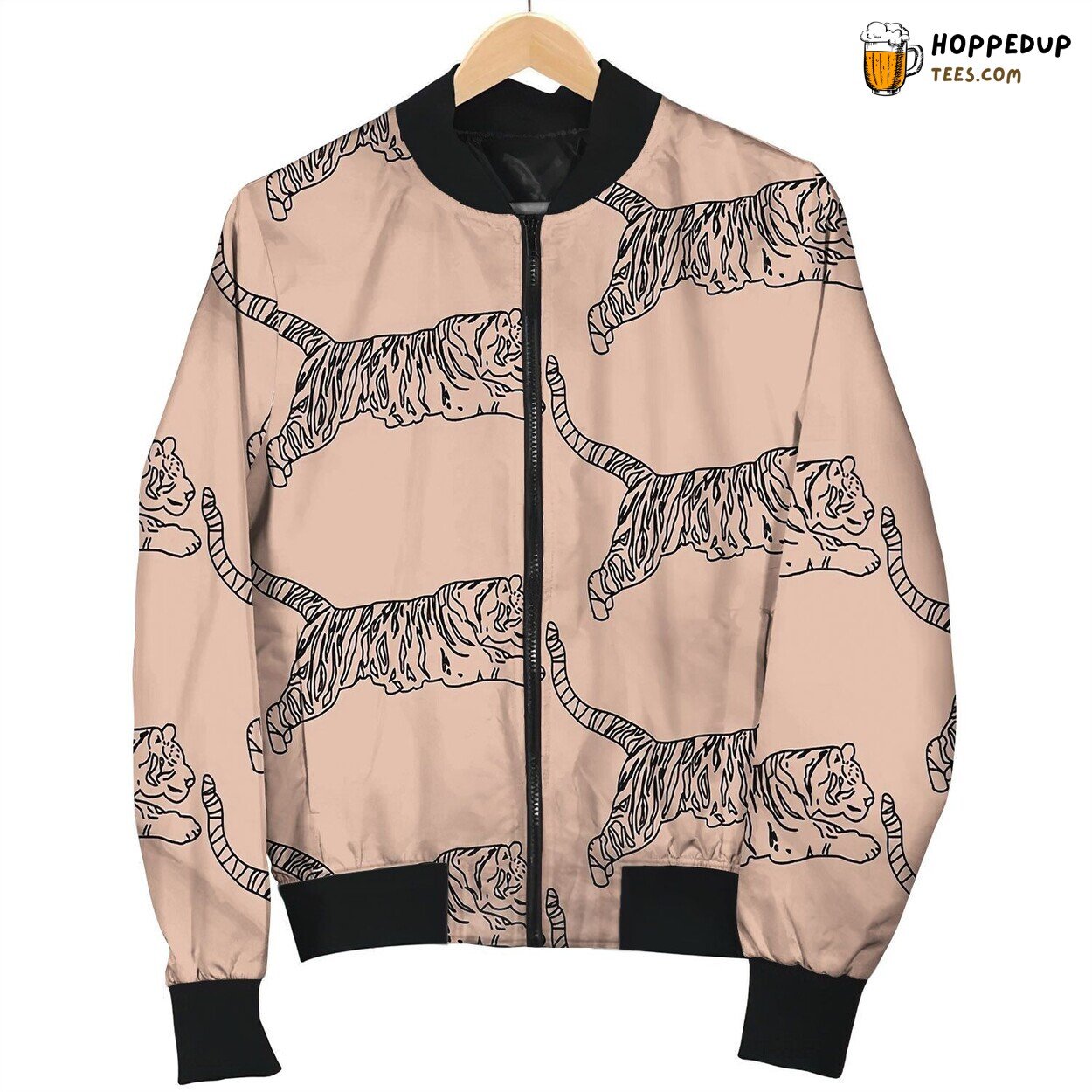 Tiger Pattern By Courtney Graben Bomber Jacket