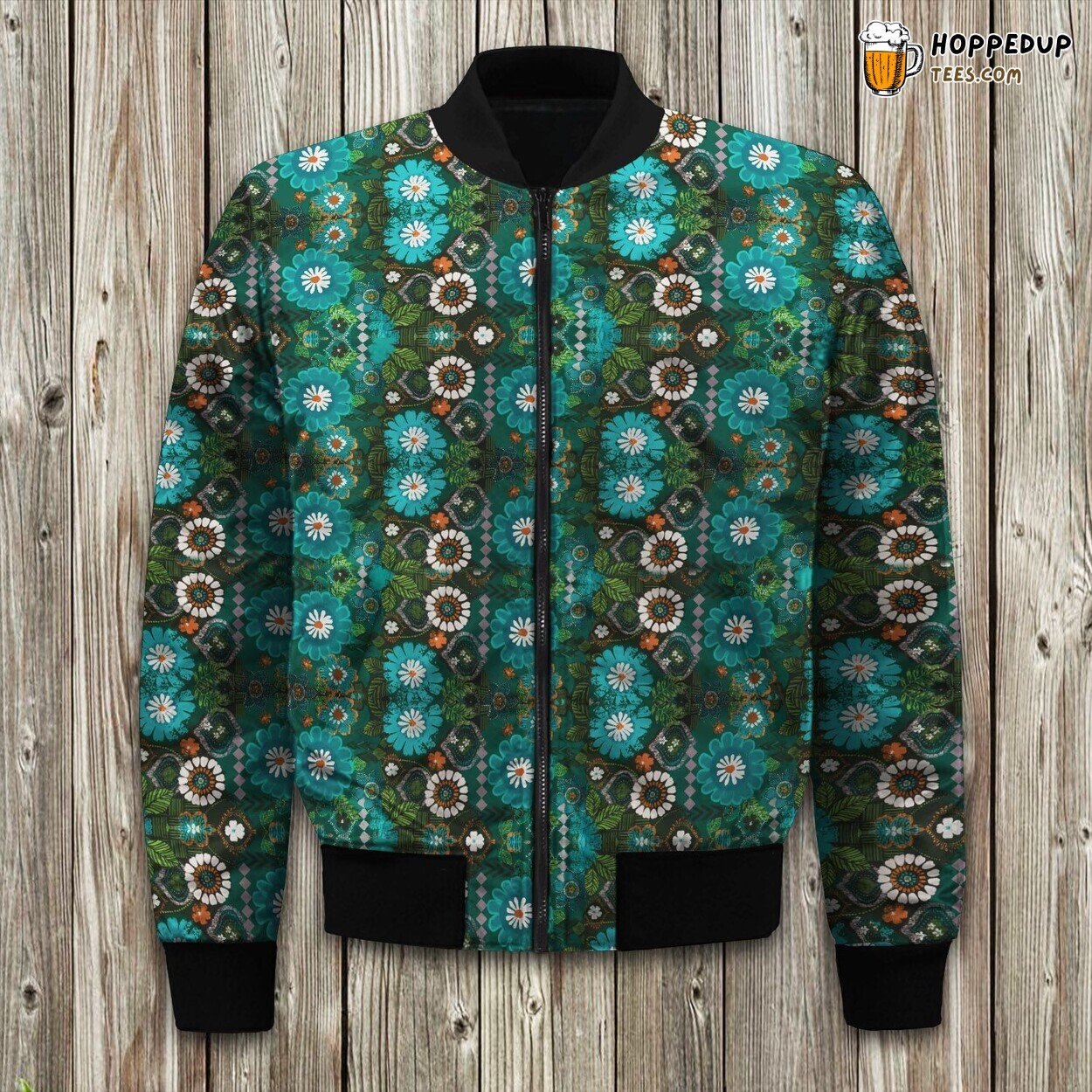 Tiki Hut Bohemian Bomber Jacket