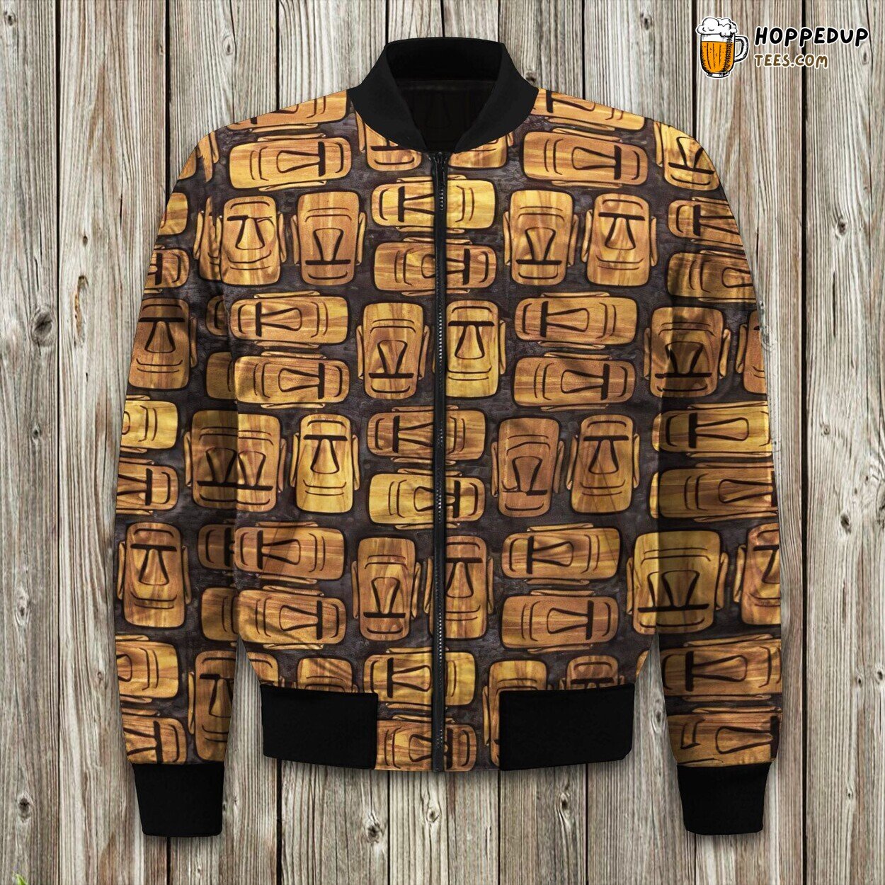 Tiki Inspired Tropical Style Bomber Jackets Ideal Winter Design