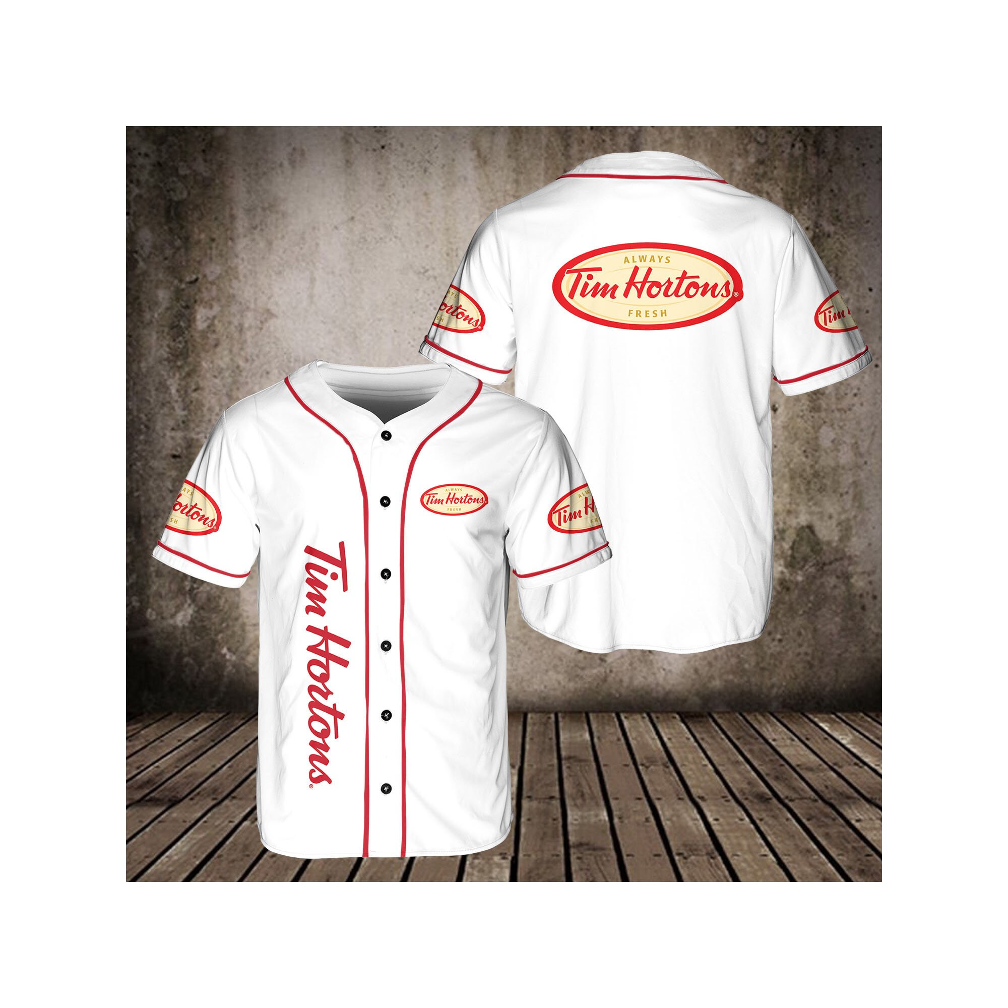 Tim Hortons Baseball Jersey for Beer Lovers HU