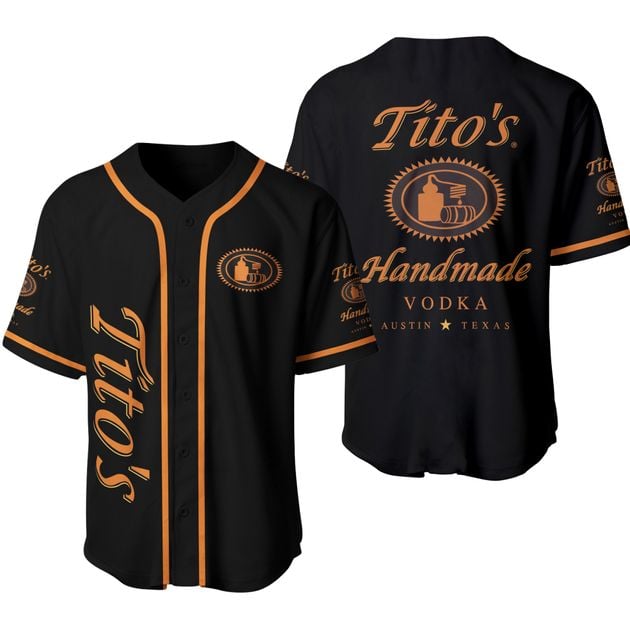 Tito Handmade Black Baseball Jersey for Beer Lovers HU